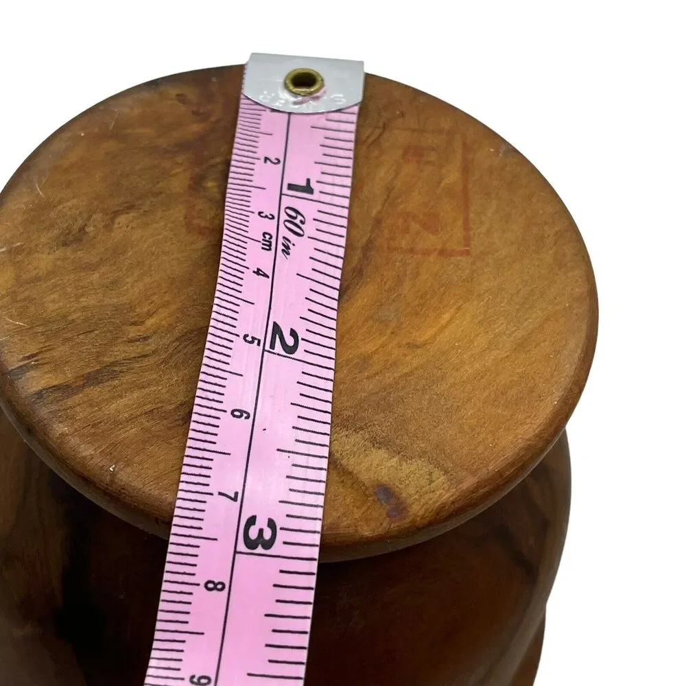 Wooden Mortar & Pestle Set Made in Spain Herb Crusher Grinder Apothecary Medical